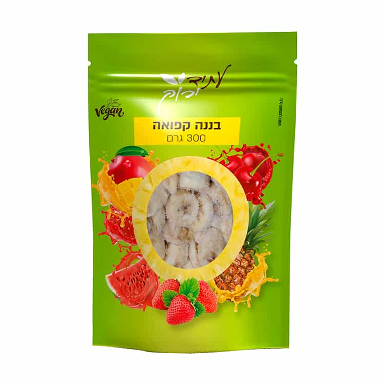 בננה קפואה 300 גרם בננה קפואה הכל דבש